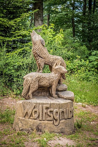 Sculpture à la tronçonneuse au col de Wolfsgrube