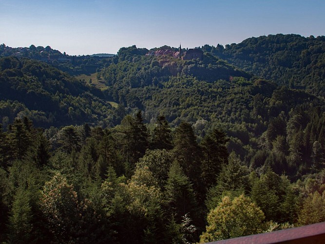 Vue de la vieille ville depuis le Rocher Blanc