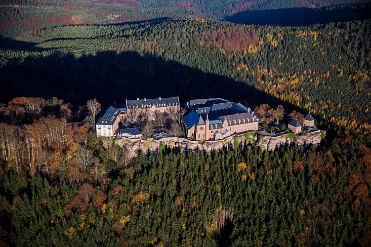 Vue aérienne du Mont Sainte-Odile