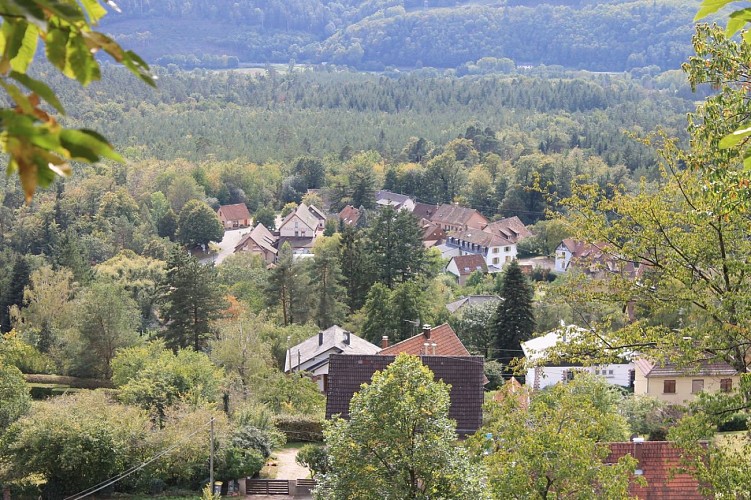 La Vancelle depuis les hauteurs du Hintereck