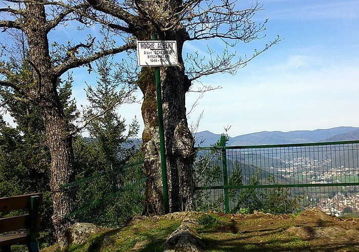 La Roche Albert et sa vue sur les Vosges