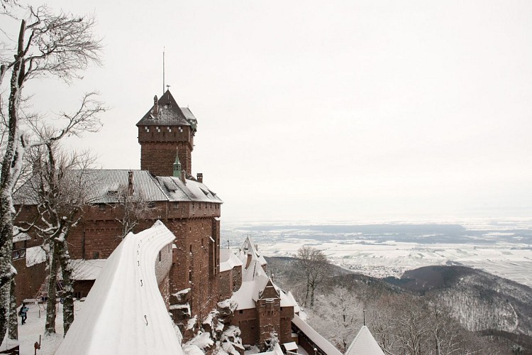 Le Haut-Koenigsbourg sous la neige