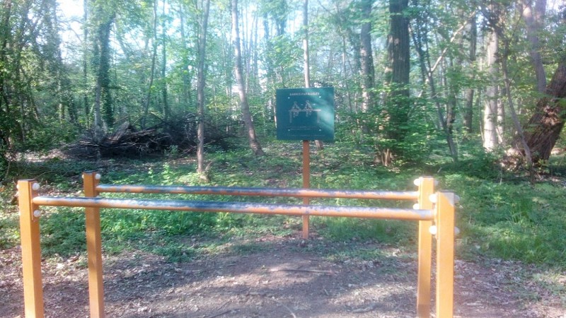 Les barres parallèles du parcours de santé de Molsheim