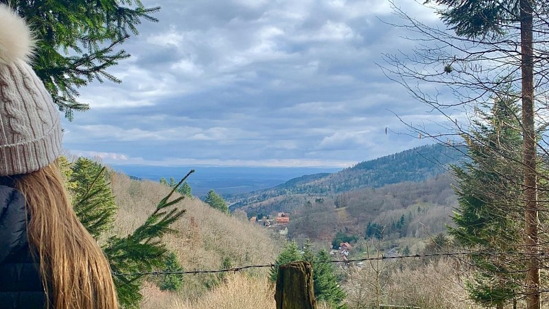 Vue sur le village de Bourbach-le-haut
