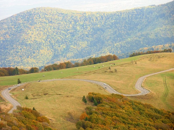 La route des crêtes depuis le Grand Ballon