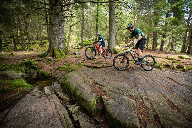 Mountain bike trail 3 - The Vallon pond