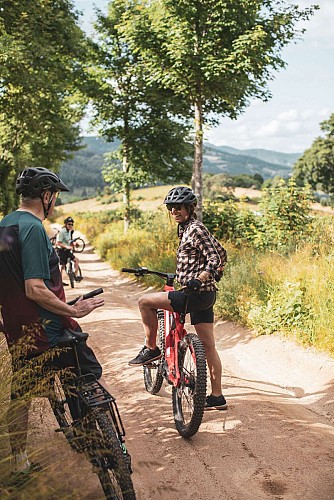 Mountain bike trail 3 - The Vallon pond