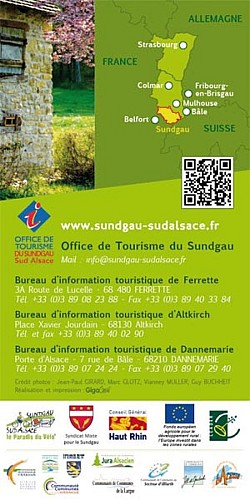 Carte du Sundgau à vélo