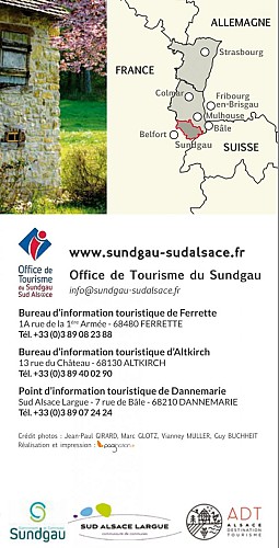 Carte du Sundgau à vélo