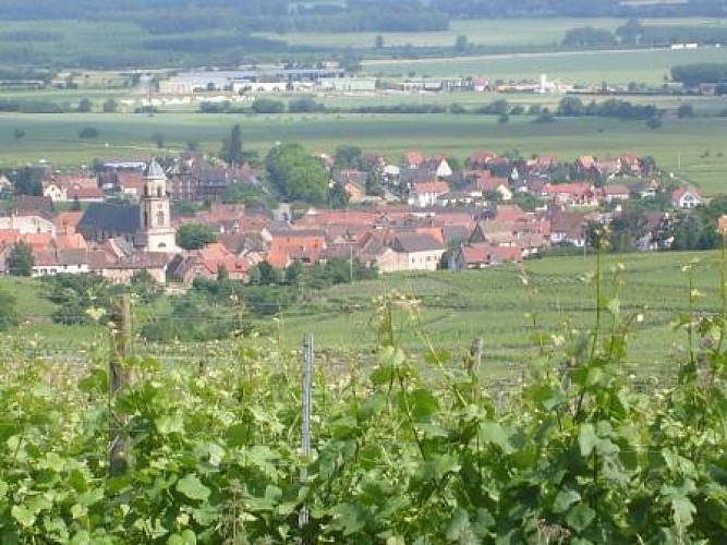 Saint-Hippolyte et le château du Haut-Koenigsbourg (St-Hippolyte Landenberg)