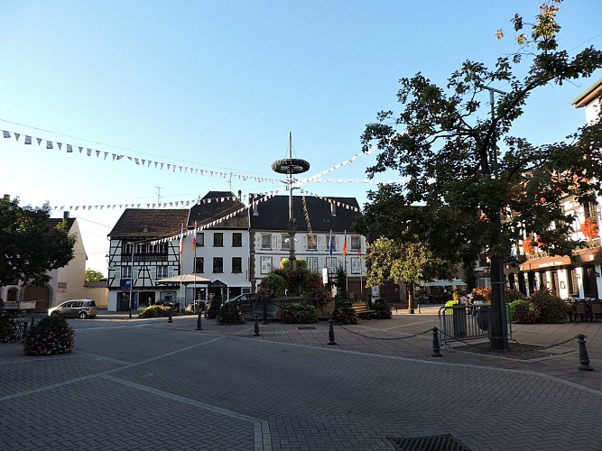 Place de la Fontaine à Mutzig