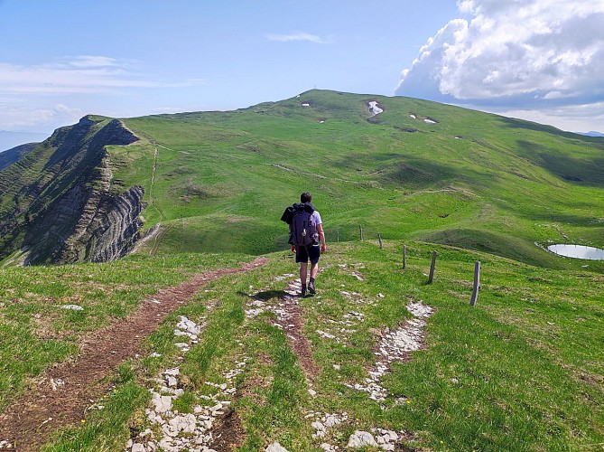 Grande Traversée du Jura à pied: von Borne au Lion nach Culoz_Champfromier