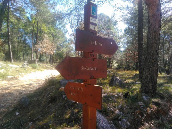 Venant de Saint Cézaire, partons vers Cabris, nous reviendrons du Tignet
