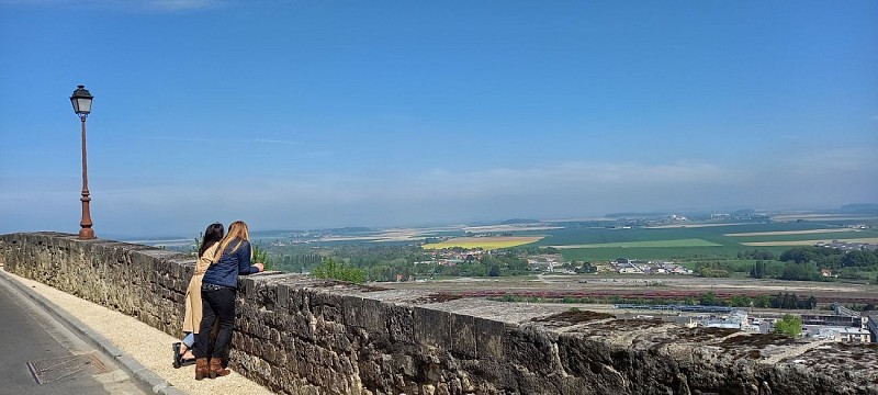 Vue du haut du rempart nord