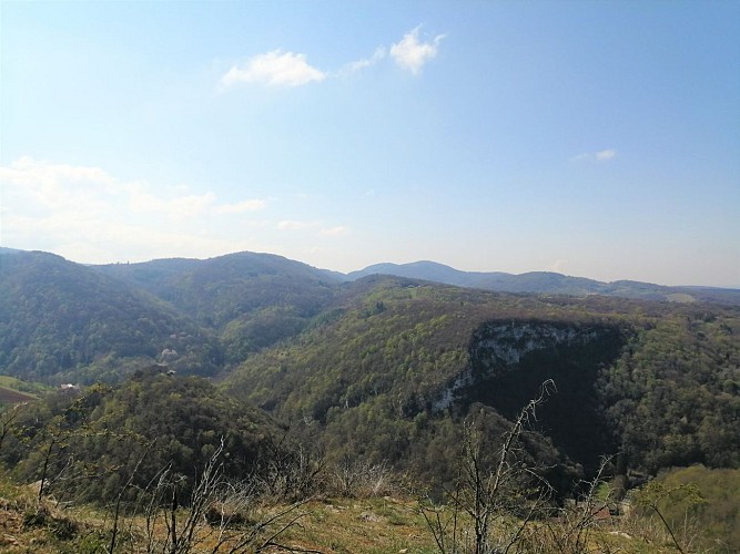 Panorama depuis les hauteurs de Jujurieux