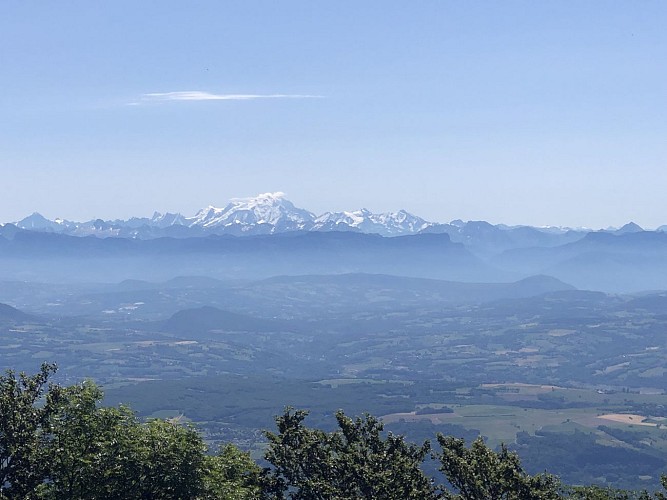 MTB track 14 red - Retord - les balcons du Mont Blanc - Espace FFC Ain Forestière