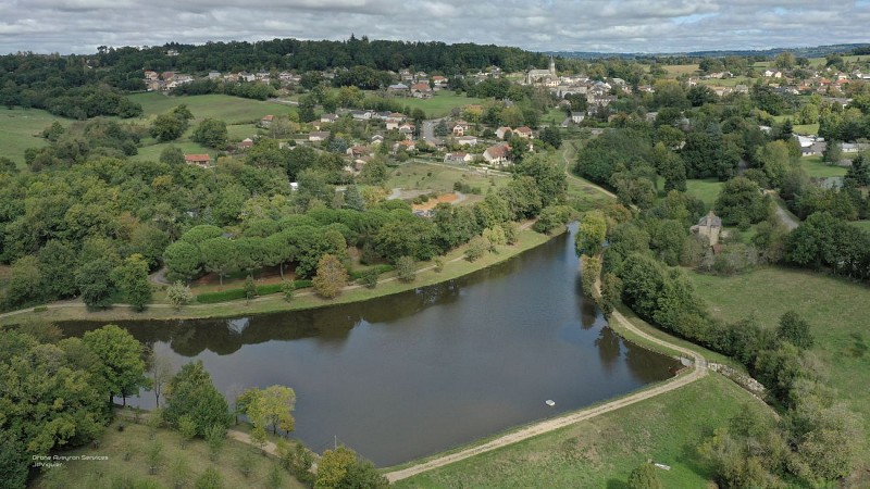 Vue aérienne du Lac