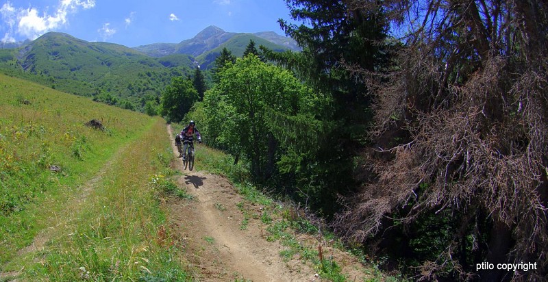 Mountain bike downhill "Sans les roulettes"