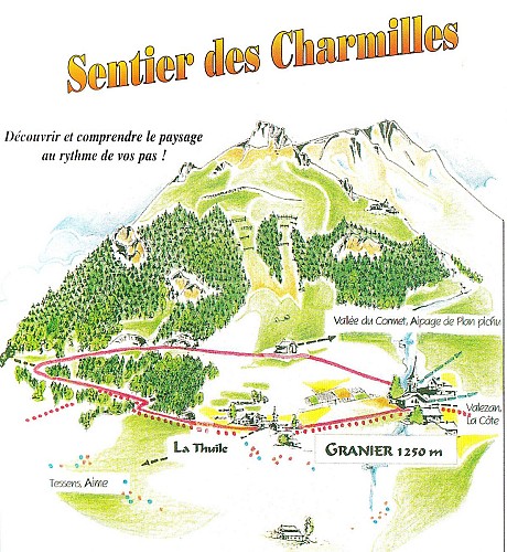 Wanderweg: Sentier de la Charmille (Pfad der Charmille)