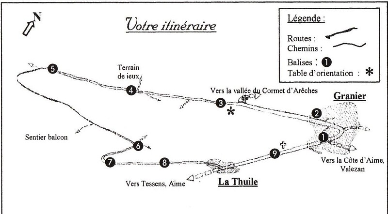 Wanderweg: Sentier de la Charmille (Pfad der Charmille)
