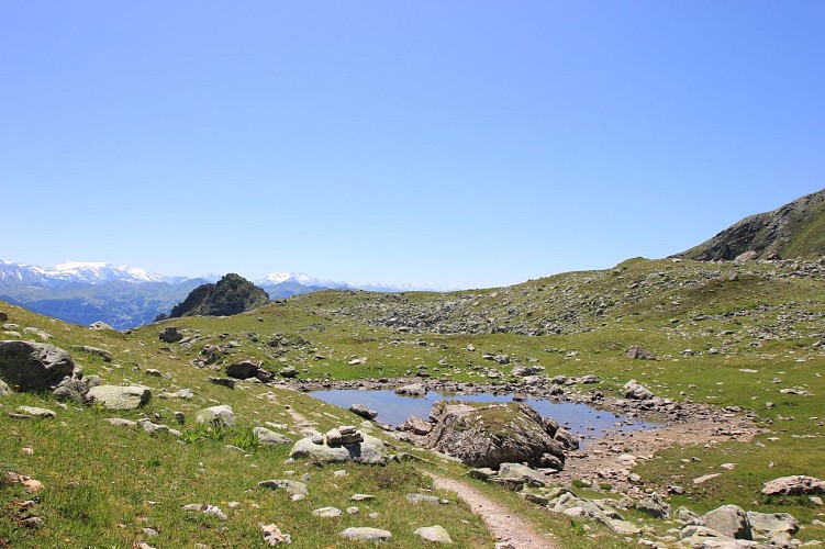 Vue sur le lac de Portette
