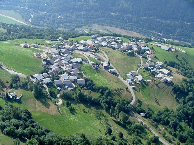 Dorpje Valezan, vallei van la Plagne