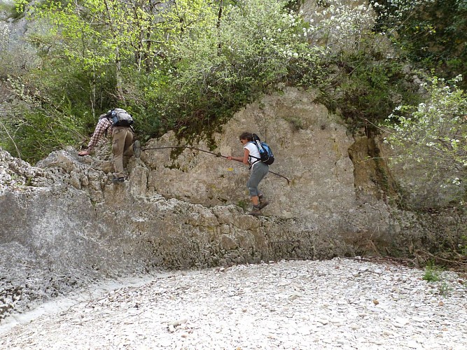 Début de la remontée vers le belvédère