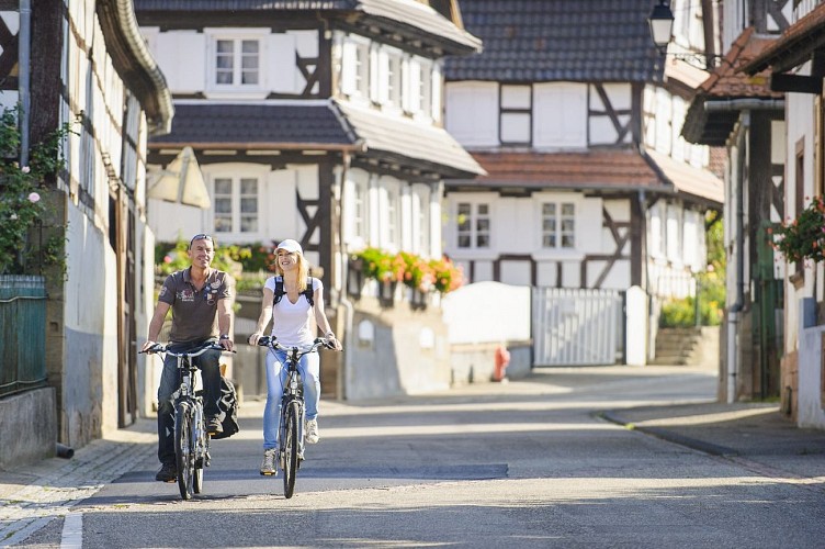 Fahrradtour : zwischen malerischen Dörfern, Maginot-Linie und Weinberg