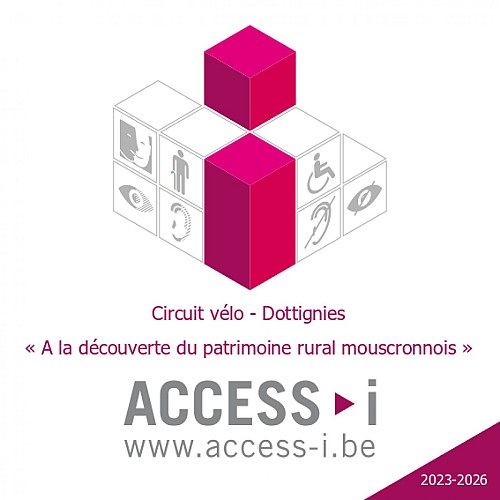 Autocollant Circuit vélo - Dottignies « A la découverte du patrimoine rural mouscronnois »