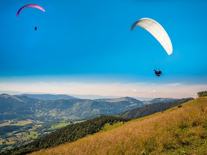 Decollage parapente