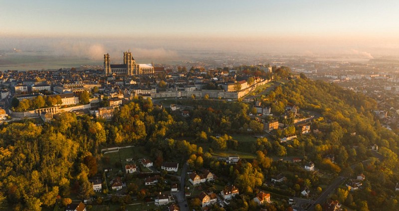 Laon vue du ciel