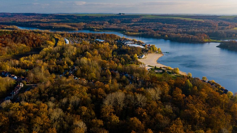 Center Parcs, domaine de l'Ailette vu du ciel