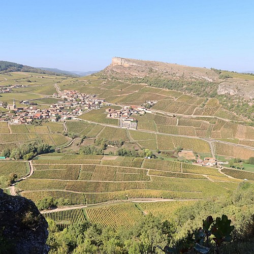 Vergisson depuis la Roche de Solutré