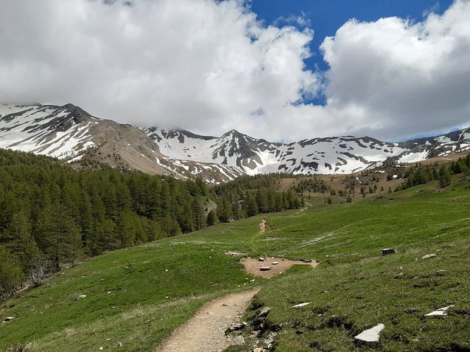 Les alpages avant le lac