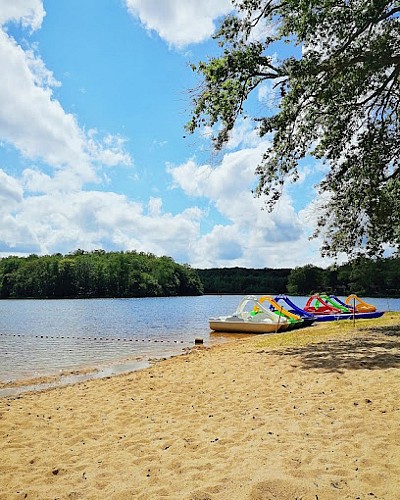 Plage du Merle en été