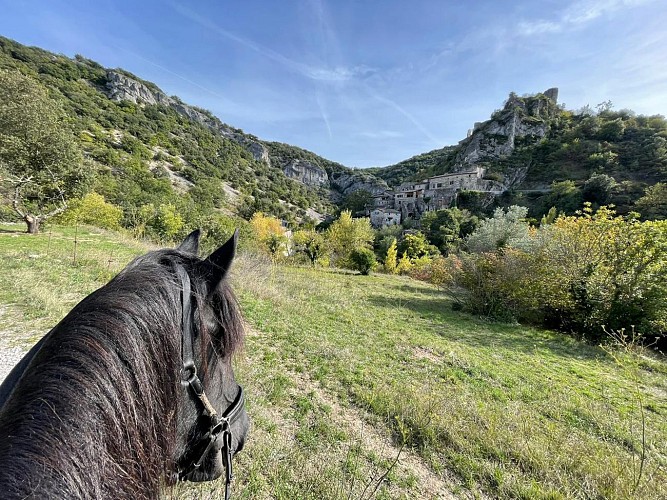 Tour Berg & Coiron à Cheval St Maurice d'Ibie - Alba