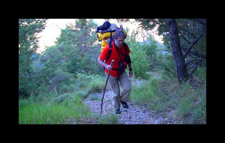 Montée vers le départ du canyon