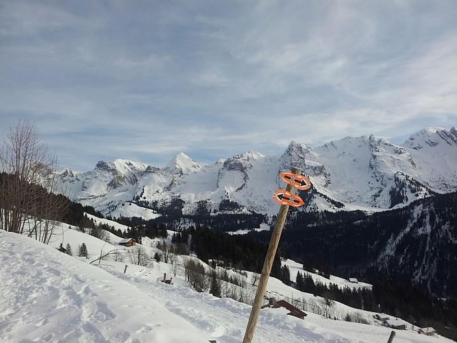 Sentiers raquettes 20 : le petit balcon des Aravis