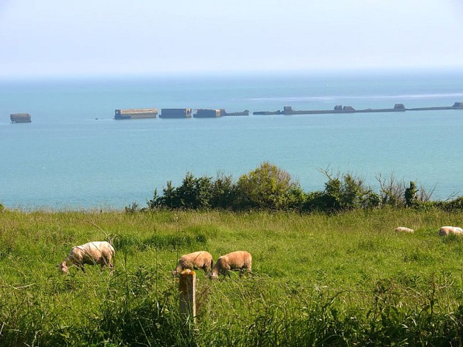 Paysage du littoral du Bessin