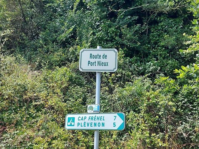 Parcours vélo vers le Cap Fréhel