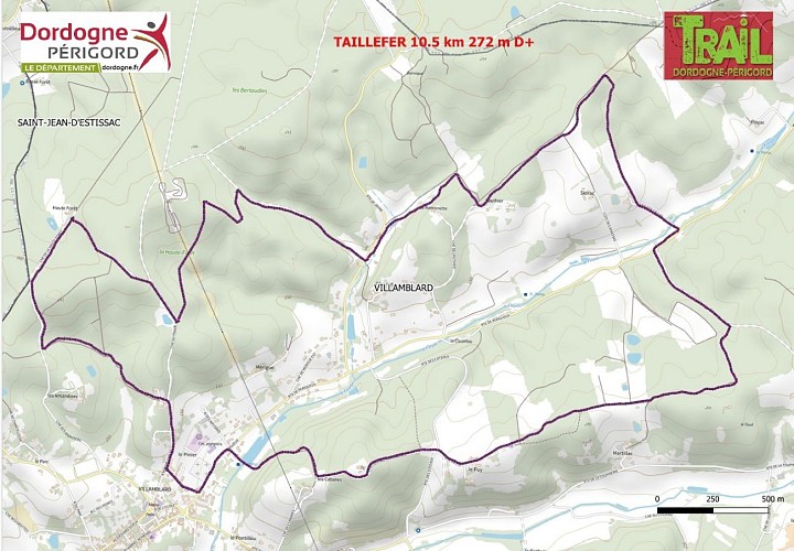 Parcours Taillefer 10.5 km