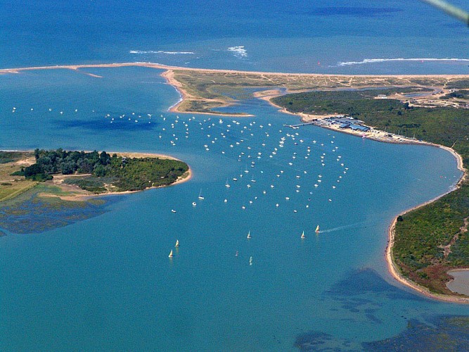 Vue aérienne de la Baie de Sallenelles