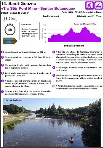 Saint-Goazec : Tro Stêr Pont Mine - Sentier Botanique