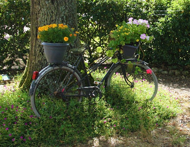 Vélo fleuri décoratif Autry-Issards