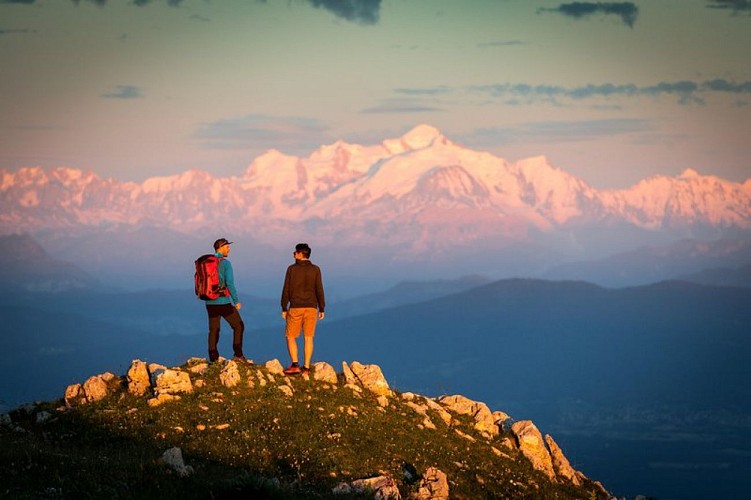 Couché de soleil depuis la Barilette