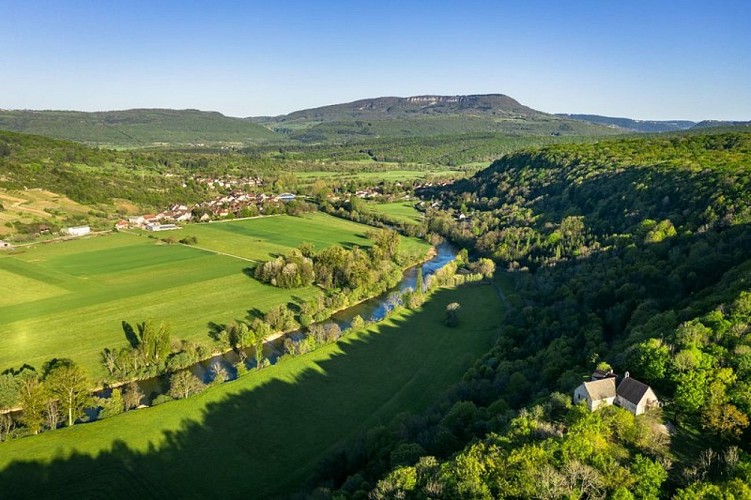 Port Lesney - Vue en Drone - Vallée de la Loue