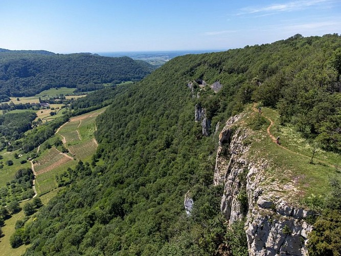 Vététistes à la Roche du Feu