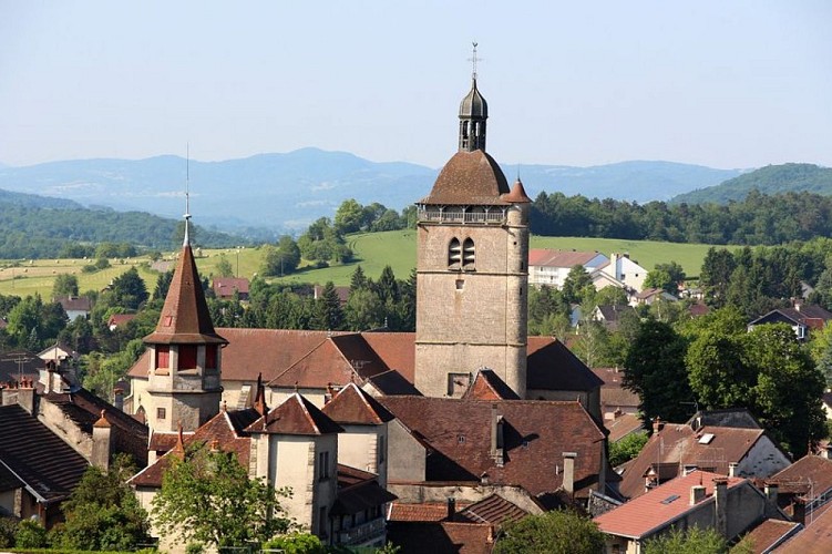 Village et église d'Orgelet