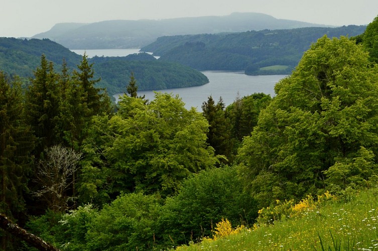 Retenue du barrage de Bort-les-Orgues