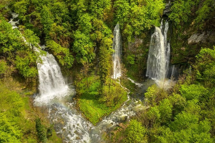Cascade du Flumen - vue drone